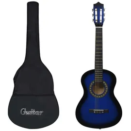 vidaXL "vidaXL Klassikgitarre für Anfänger und Kinder mit Tasche Blau 1/2 34\""