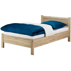 Futonbett ¦ holzfarben ¦ Maße (cm): B: 128 H: 87