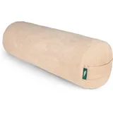 MindBaas - Yoga Bolster - Rib - Crème - Yogakissen - Meditationsrolle weiß NO SIZE