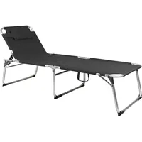Mojawo XXL Gartenliege Anthrazit