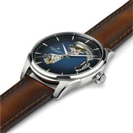 Hamilton Jazzmaster Open Heart Auto Leder 40 mm H32675540