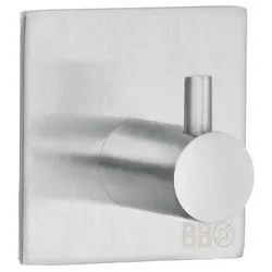 Smedbo Design Haken eckig, selbstklebend BK1105, Accessoires, edelstahl gebürstet
