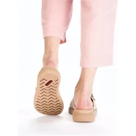 Rieker Pantolette Sommerschuh, Hausschuh, Strandschuh mit bequemem Fußbett, Gr. 39