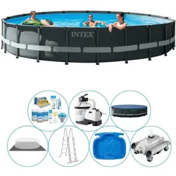 Pool Bundle - Intex Ultra XTR Frame Rund 610x122 cm EINHEITSGRÖSSE