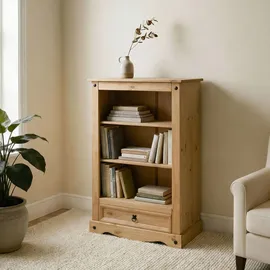 CARO-Möbel Bücherregal 81 x 110 x 30 cm Braun