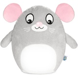 squishbrubies Milo die Maus - 35 cm Kuscheltier - Superweiches Plüsch Stofftier zum Kuscheln, Verschenken und Sammeln - Grau - Grau