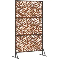 vidaXL Sichtschutz 100 x 50 x 180 cm Grau Stahl