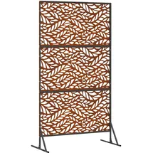 vidaXL Sichtschutz 100 x 50 x 180 cm Grau Stahl