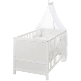 roba Komplettbettset Sternenzauber grau ¦ weiß ¦ Maße (cm): B: 78 H: 78