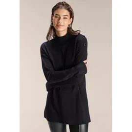 TAMARIS Stehkragenpullover Schwarz XS