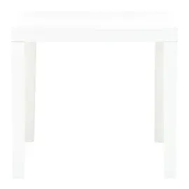 vidaXL Gartentisch Weiß 78x78x72 cm Kunststoff