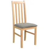 Beautysofa Esszimmerstuhl BOSS (2 Stk. pro Satz) aus Holz mit gepolstertem Sitz (6 St), Beine zur Auswahl: Schwarz, Weiß, Walnuss, Sonoma, Stirling, Grandson