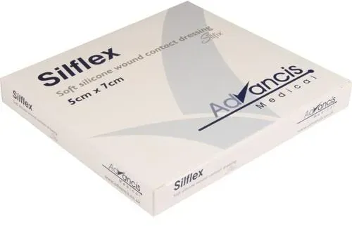 SILFLEX Silikon Wundkontaktauflage 5x7 cm 10 St