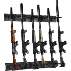 VEVOR Waffenregal zur Waffenaufbewahrung, 6 Gewehre Gewehrhalter Waffentresor-Zubehör für Gewehre & Schrotflinten, Waffenhalter im Waffenschrank, Schrotflinten-Gewehrauflage 81,6 kg Gewichtskapazität