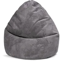 Sitting Point Sitzsack BeanBag Shara XXL Cord Grau Anthrazit