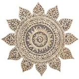 Marrakesch Orient & Mediterran Interior Orientalisches Wandbild aus Holz Sole Schwarz