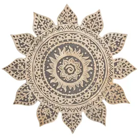 Marrakesch Orient & Mediterran Interior Orientalisches Wandbild aus Holz Sole Schwarz
