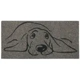 BestLivings Kokos Fußmatte Grau 25 x 50 cm Hund