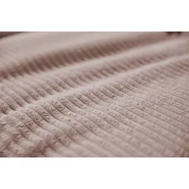 KAWOLA Ecksofa DAMETO Pink Cord mit Schlaffunktion