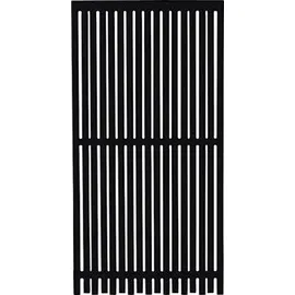 Plus Sichtschutzelement 90 x 180 cm Schwarz/Holz