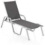 Kettler Stapelliege 202 x 70 x 103 cm Silber/Schwarz