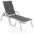 Kettler Stapelliege 202 x 70 x 103 cm Silber/Schwarz