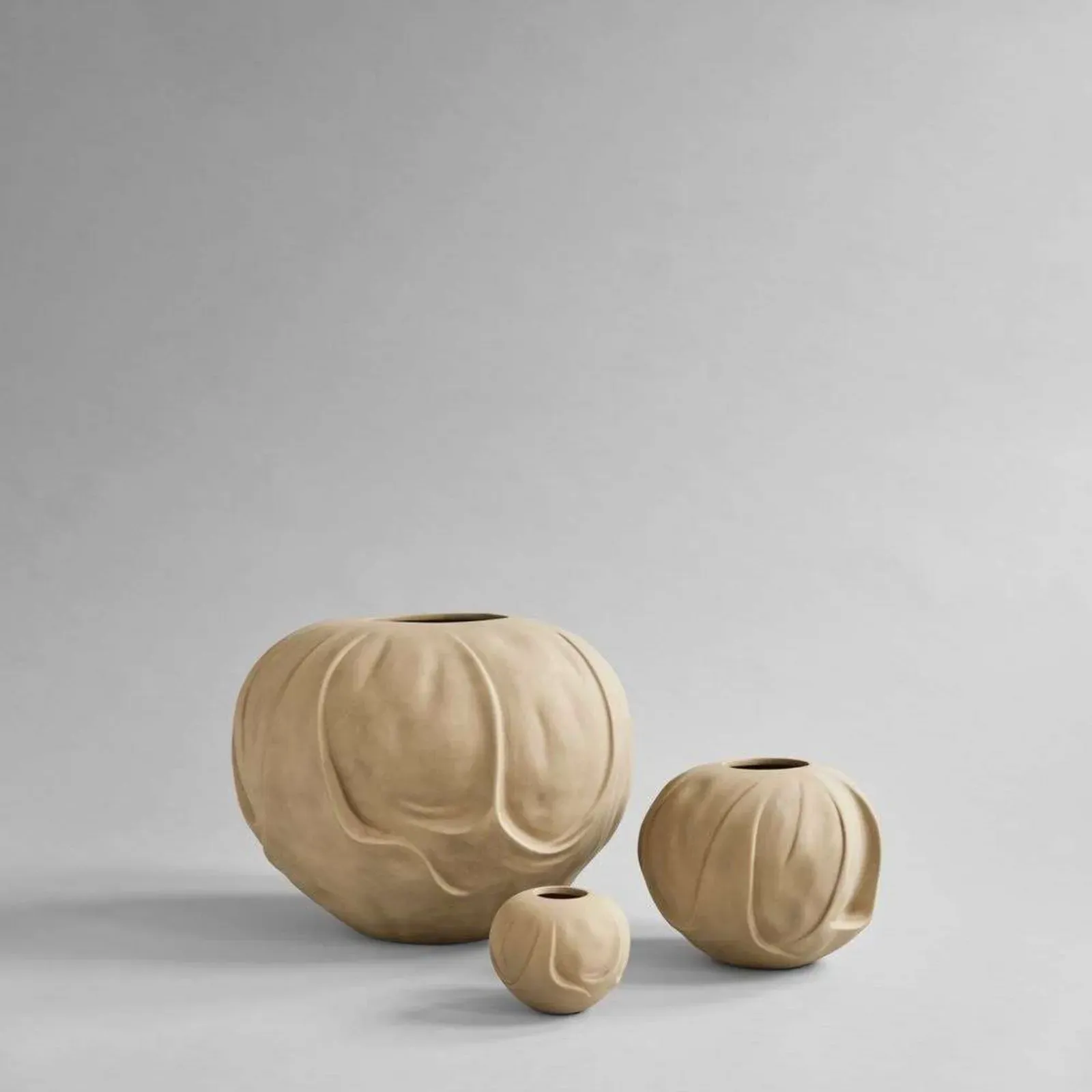 Vasen 101 COPENHAGEN, Beige, Keramik - 15 - 14.5 - 12