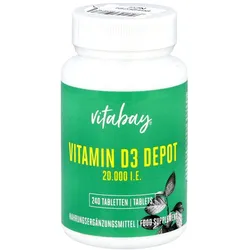 Vitamin D3 Depot 20.000 I.E. Cholecalciferol Tabletten