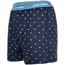 Happy Shorts Webboxershorts Hearts/Bear On Stripes/Bus L 3er Pack