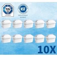 10X,Waterdrop Wasserfilterkartuschen,Ersatz für Brita Maxtra+ Krug,TÜV SÜD, NSF