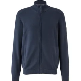 s.Oliver Strukturmix-Strickjacke blau M