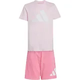 Adidas Essentials Tee Set - Clear Pink / White - 13-14 Jahre