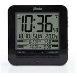 Art Alecto AK-20 - Digitale Wecker mit Thermometer, Schwarz