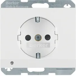 Berker 41097009, Typ F, Weiß, Thermoplast, Leistung, IP20, IEC 60884-1, VDE 0620