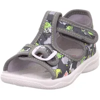 Superfit Jungen Polly Hausschuh, GRAU/GRÜN 2000, 19 EU