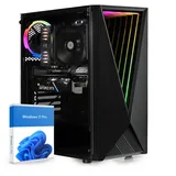 dcl24.de Gamer PC Intel i5-12400, RTX5060, 16GB RAM, 500GB SSD Gaming-PC (Core i5 Intel Core i5-12400, RTX5060, 16 GB RAM, 500 GB SSD, Luft, Windows 11 Pro, WLAN) schwarz
