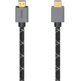 Hama HDMI-Kabel 2.0 HDMI-A Stecker HDMI-A Stecker 2 m Grau/Schwarz