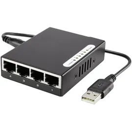 Renkforce RF-4451433 RF-4451433 Netzwerk Switch 5 Port 100MBit/s USB-Stromversorgung