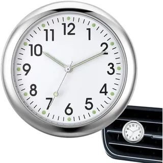 Genikeer Fahrzeug Armaturenbrett Uhr Für Auto, Dashboard Uhr Car Clock, Fahrzeuge Auto Leuchtend Quarzuhren, Quartz Analogue Car Dashboard Uhr Für Armaturenbrett Boot Fahrrad