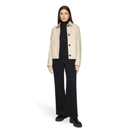 Amber & June Regular Fit Jacke in Leder-Optik, Beige, 40