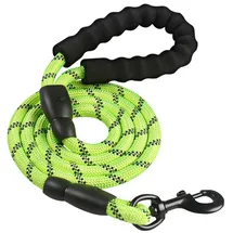 Intirilife Reflektierende Nylon Hundeleine 1.5m in Grün | Gr.: onesize