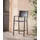 Dehner Barstuhl Montpellier 56,5 x 55,5 x 113 cm Dunkelgrau/Braun
