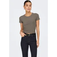 Only Rundhalsshirt "ONLEMMA S/S SHORT TOP NOOS JRS", Damen,