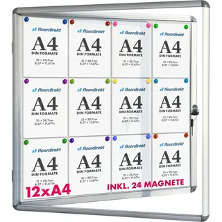 Master of Boards Schaukasten Innen Premium 94 x 98 cm 12 x A4