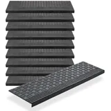 BigDean Stufenmatte 65 x 25 cm Schwarz