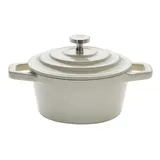 CHEF CUISINE Mini Cocotte/Salzfass 4er Set, Gusseisen, emailliert, Ø 10,5 cm