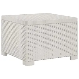 vidaXL 4-Sitzer Garten Sofa Rattan Look 0 x 0 x 0 cm Weiß