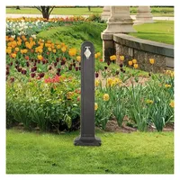 vidaXL Wasserzapfsäule Anthrazit Steinoptik