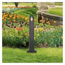 vidaXL Wasserzapfsäule Anthrazit Steinoptik