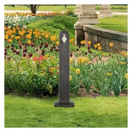 vidaXL Wasserzapfsäule Anthrazit Steinoptik